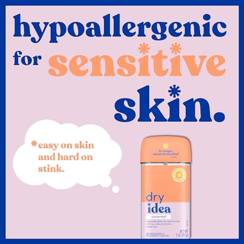 Dry Idea Gel Deodorant for Women | 72Hr Odor Control, Sensitive Skin