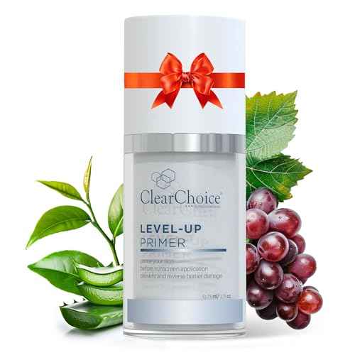 Clear Choice Level-Up Primer 1.7oz ? Lightweight Face Primer with Antioxidants, Hydrates & Protects, Smooths Skin for Makeup Application, PABA-Free