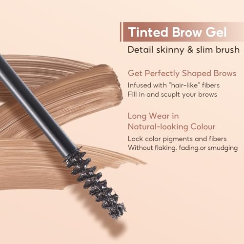 Waterproof Dual-Ended Brow Pen & Mascara - Grey Black