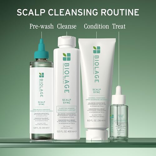 Biolage Scalp Sync Clarifying Shampoo - Residue & Buildup Remover, For Oily Scalp