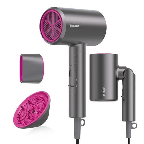 BABONIR 1875W Ionic Hair Dryer with Diffuser & Concentrator