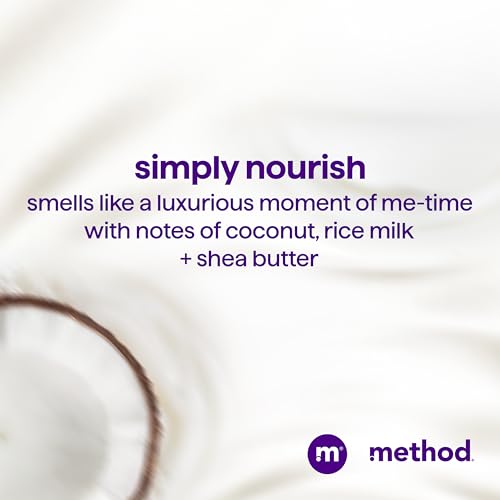 Method Moisturizing Conditioner, Simply Nourish with Shea Butter, Coconut, and Rice Milk Scent Notes, Paraben and Sulfate Free, 13.5 oz (Pack of 3)