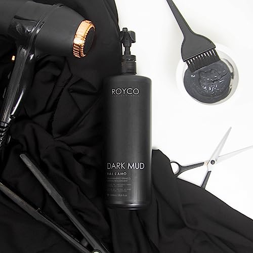 Brazilian Keratin Treatment Complex Blowout - Kit DarkMud Royco Professional 100ml/33.8oz - Protein Smoothing System Hair Formol Free - Tratamiento de Keratina Queratina Brasileña para Alisar