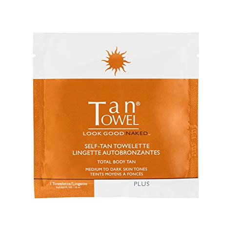 Tan Towel Plus Self-Tan Towelette Full Body, 5 Count (Pack of 1)