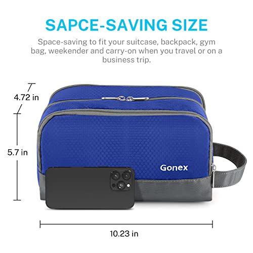 Gonex Travel Toiletry Bag - Water-Resistant Nylon Organizer