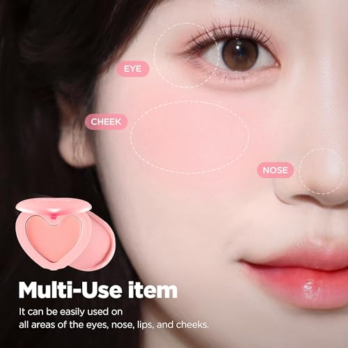 lilybyred Luv Beam Heart-Shaped Cream Blush - Innocent Pink