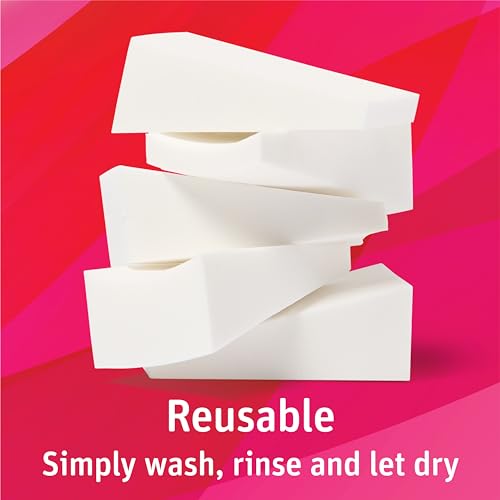 Simply Soft Premium Beauty Wedges, 192 Count, Blend & Smooth Cosmetics, Precise Edges, For Makeup Application or Removal, Foundation, Blush, Eye Shadow, Latex-Free Skin Care