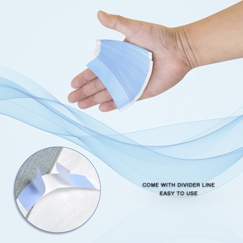 36pcs Blue Double-Sided Waterproof Lace Wig Adhesive Tape Strips