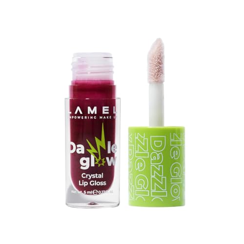 Lamel Dazzle Glow Crystal Clear Lip Gloss - Hydrating Lip Gloss - Non Sticky - Colored - Moisturizing - ¢à407 Provocative