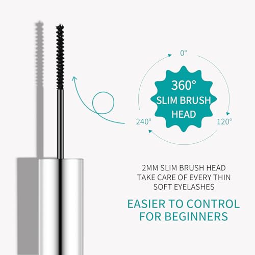 4D Ultra Fine Mascara for Thin Lashes, Lengthening & Thickening