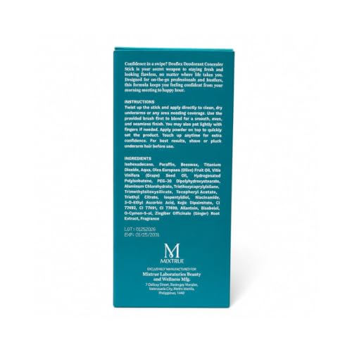 Deoflex Deodorant Concealer Stick 12g - Underarm Coverage