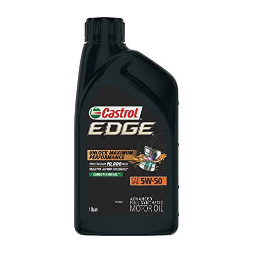 Castrol Edge 5W-50 Advanced Full Synthetic Motor Oil, 1 Quart, Pack of 6