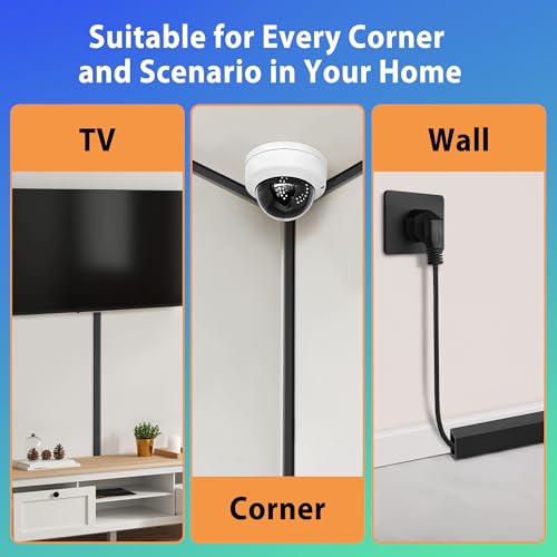 Wall Cable Hider Kit, 116in Paintable Cord Cover