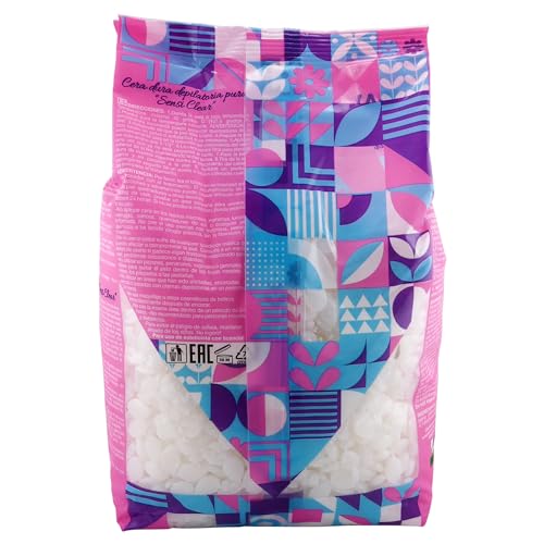 Waxness Sensi Clear Pure Hard Wax Beads 2.2 lb (1kg) ? Rosin-Free Stripless Clear Hard Wax with Neuro-Active Comfort Complex for Face & Body - Made in Italy