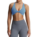 Aoxjox Women's Workout Sports Bras Fitness Metamorph Sienna Twist Bra Yoga Crop Tank