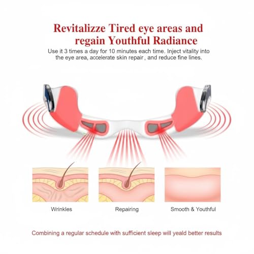 Red Light Therapy Glasses for Dark Circles & Puffiness