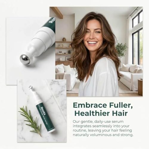 Roota Hair Growth Serum Roll On for Thicker, Healthier Hair