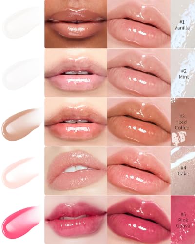 5-Piece Lip Balm Set with Shea Butter & Avocado Oil