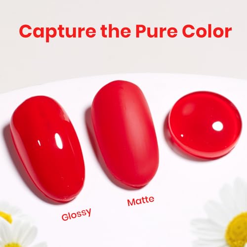 Beetles Little Chili Red Nail Polish - Quick Dry, High Gloss, Long-Lasting