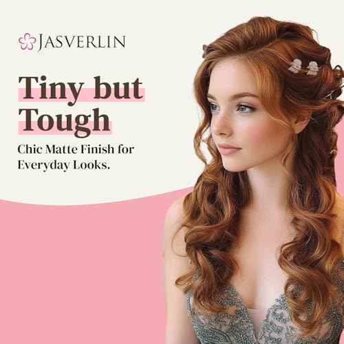 50Pcs Matte Mini Hair Claw Clips, Small Cute Tiny Clips for Thin Short Curly Hair Women Girls Toddlers, Braids & Buns Accessories (Neutral Colors)