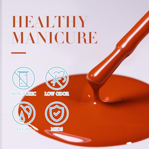 Double Rhythm Pumpkin Orange Gel Polish 0.5oz/15ml Soak-Off Same Color Same Bottle