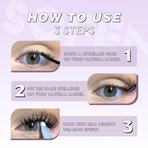 SOFENIDA Wispy Lash Clusters Kit 10-18mm DIY Extensions