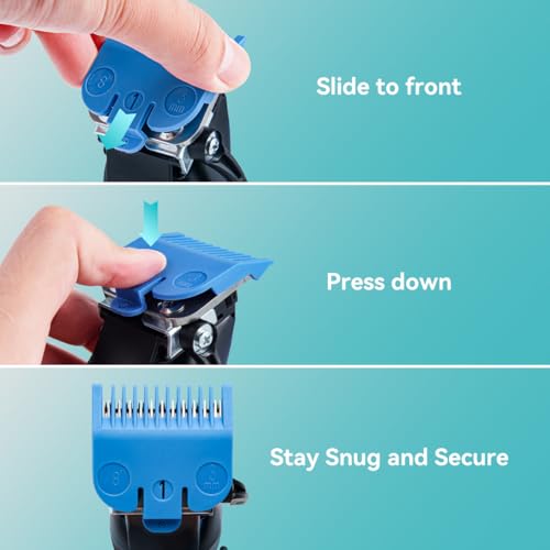 10 Professional Hair Clipper Guards for Wahl Clippers with Organizer