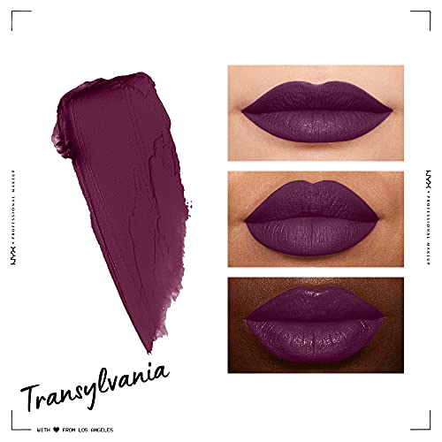 NYX Soft Matte Lip Cream Transylvania - Deep Violet Liquid Lipstick
