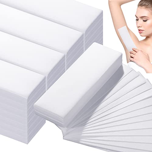 Leelosp 2000 Pcs Wax Strips for Hair Removal Non Woven Skin Body Facial Bikini Beauty Waxing Sheets Soft Wax Strips Paper Hair Removal Patch for Women Men Arms Legs Back Body Underarm Eyebrow Armpit