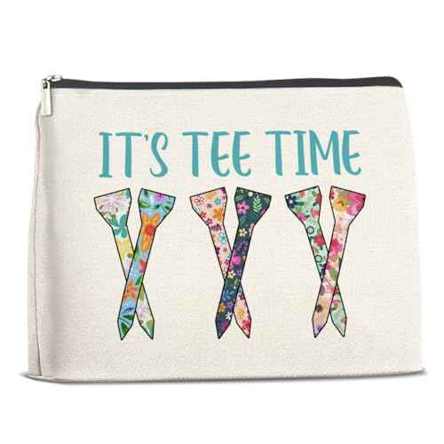 Golf Gifts Makeup Bag, Team Gifts for Women Golf Lover Player Inspirational Gift for Golfers Friendship Birthday Gift for Her Female Friend Zipper Cosmetic Bag Travel Toiletry Pouch for Purse