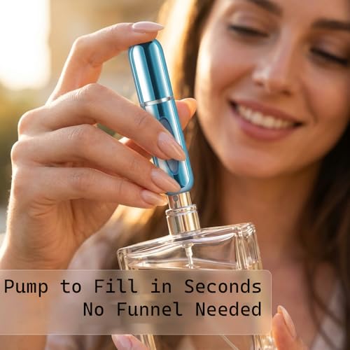 5ml Refillable Travel Perfume Atomizer - 4 Pack