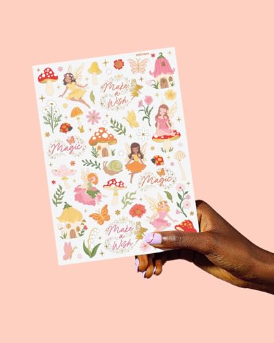 Woodland Fairy Temporary Tattoos - 84 Gold Foil Designs