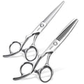FOGOSP 6-Inch Left Hand Hair Shears Set VG10 Japanese Steel for Barbers & Salons
