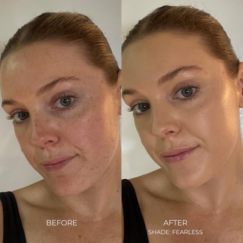Organic Serum Foundation | Vegan, Buildable Coverage, Weightless Second Skin Feel, Transfer Proof with Skincare Ingredients in Sustainable Packaging. Vivid 25ml