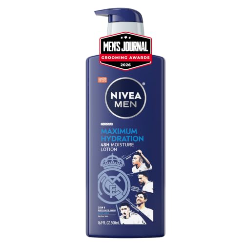 NIVEA MEN Maximum Hydration 48-Hour Body Lotion, 16.9 FL OZ