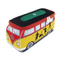 BRISA VW Collection - Volkswagen Neoprene Universal Makeup Cosmetics Toiletry Travel Pharmacy Bag in T1 Bus Design (Soccer/Multicolor) (Large (11.8 x 5.5 x 4.7 inches))