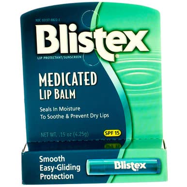 Blistex Medicated Stick, Blistex Medicated Stick, 0.15 Ounce (Pack of 3)