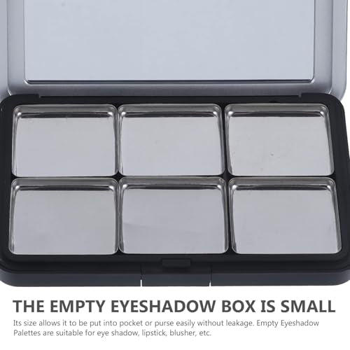 Empty Magnetic Makeup Palette with Mirror - Compact Organizer