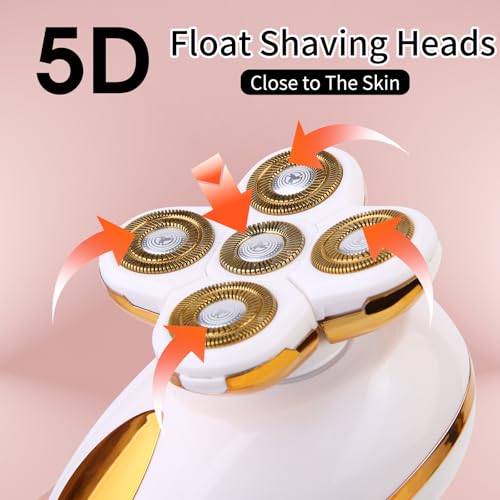 5-in-1 Electric Razor for Women - Painless Hair Removal Kit