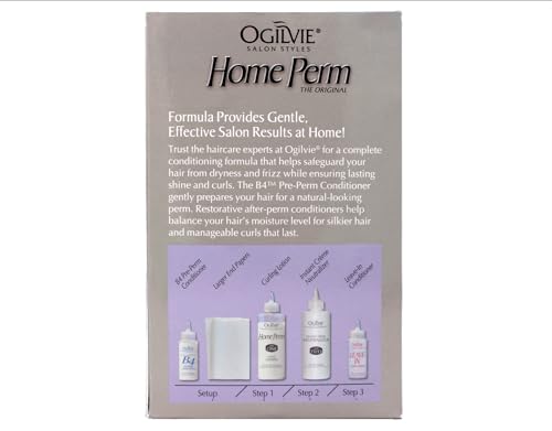 Ogilvie Home Perm for Color Treated Hair, Pack of 3