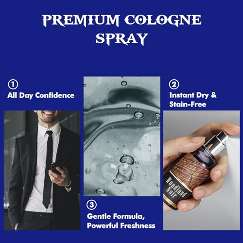 CLESH Men's Body Spray 3-Pack, 2.1 fl oz Travel Size