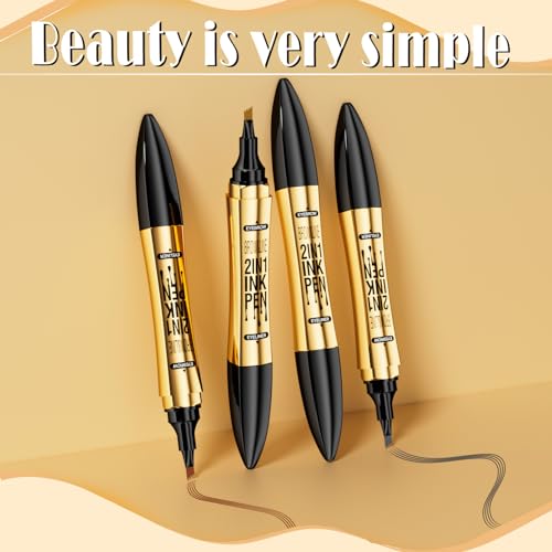 3-in-1 Eyebrow & Eyeliner Pen - Waterproof, Long-Lasting