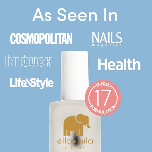 ella+mila Anti-Nail Biting Treatment & Nail Strengthener Duo - 2 x 0.45 oz