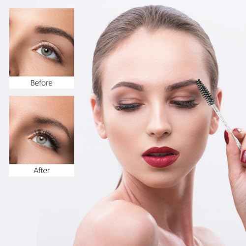 Tbestmax 800 Disposable Mascara Wands Eyelash Brush Spoolies for Eyebrow Eye Lash Extension, Makeup Brushes Applicators Kits - 8 Colors