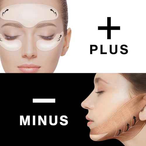 Face Fit Plus Patch V2 (4 ea.) ? Korean 3D Water-Soluble Hydrogel Face Patches with Peptides, Collagen Hyaluronic Acid for Hydrated, Smoother, Lifted-Looking for Forehead, Under-Eye