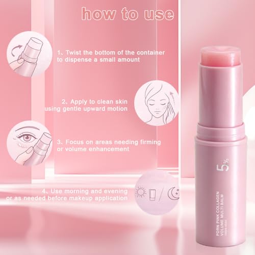 PDRN Collagen Multi Balm Stick - Anti-Aging Eye & Neck Moisturizer (2-Pack)