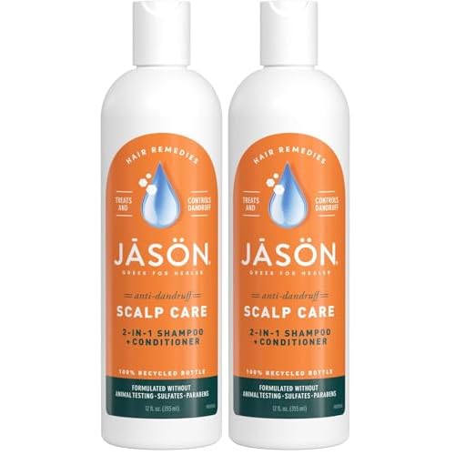 Jason Dandruff Relief Treatment 2-in-1 Shampoo & Conditioner, 12 Fl Oz (Pack of 2)