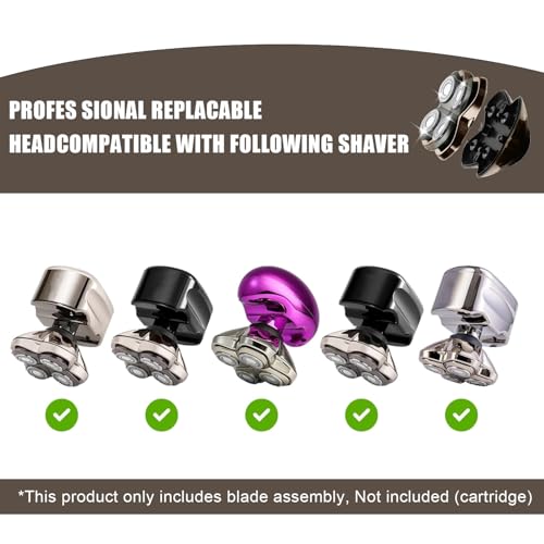 Shaver Replacement Heads Compatible with Skull Head Shaver, Replacement Blade for Pitbull, Butter flykiss pro & Palm for Bald Men 1 Pack