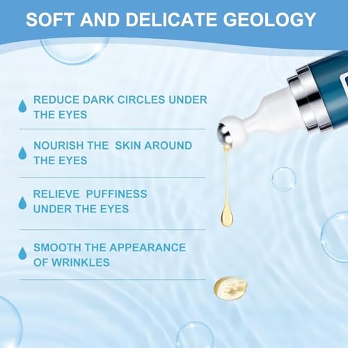 Caffeine Eye Cream with Rollerball - Dark Circles & Puffiness Relief