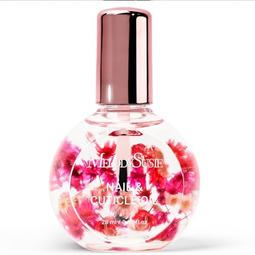 MelodySusie Rose Cuticle Oil - Hydrating Nail Repair with Real Flowers (28ml)